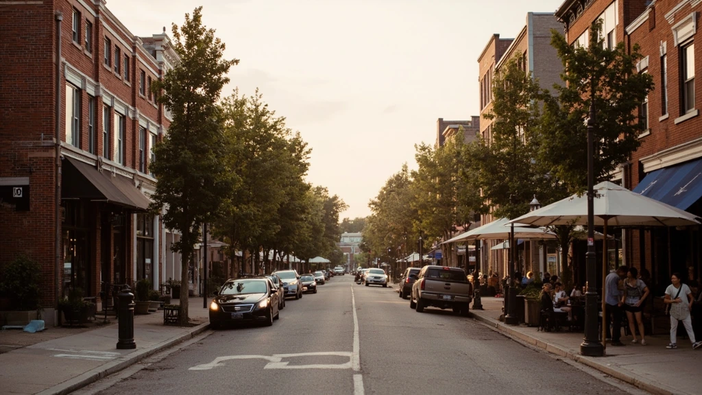 A downtown street in St. Catharines